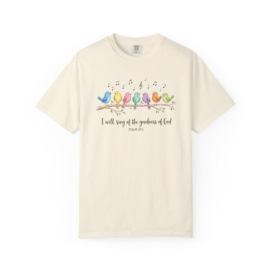 Christian Bird Choir Shirt | Psalm 89:1 Faith Tee