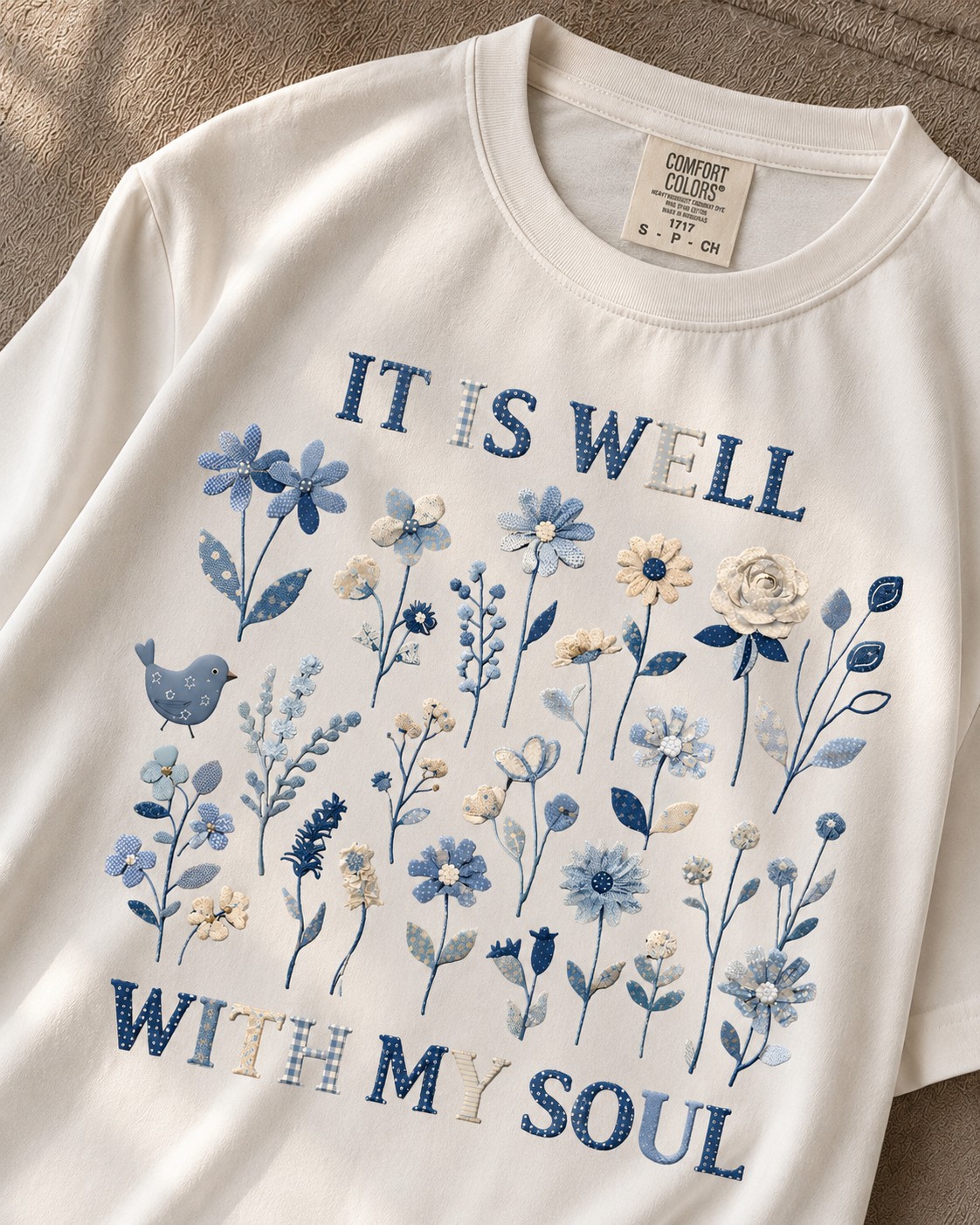 It Is Well With My Soul Floral T-Shirt