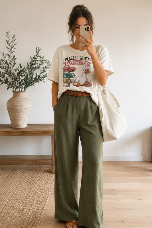 Funny Introvert Duck Graphic Tee